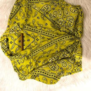 Shirt- lime green and black